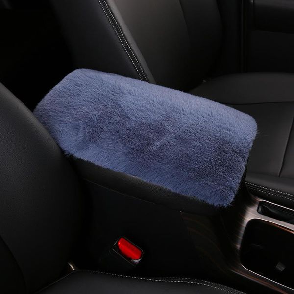 

interior decorations plush car central armrest pad general storage box cover protection accessories