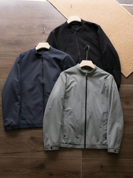 

men's jackets 2021 stand-up collar jacket business casual style plus size outdoor motorcycle clothing, Black;brown