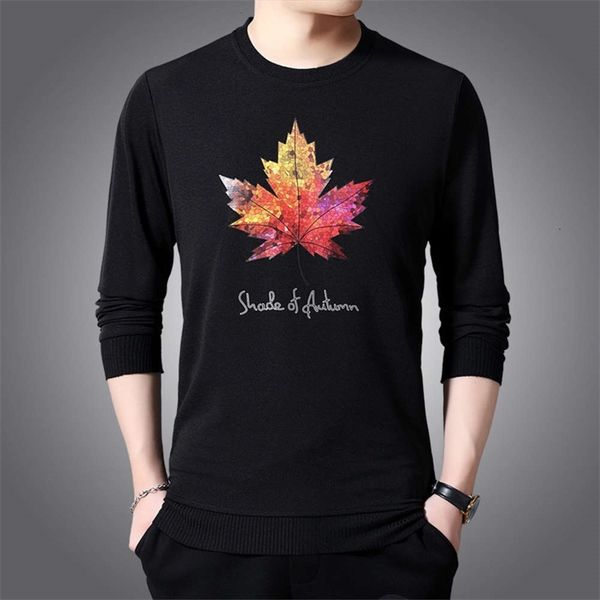 

men's t-shirts sweater spring autumn loose print young round neck long sleeve t-shirt pullover casual fashion zvgn, White;black