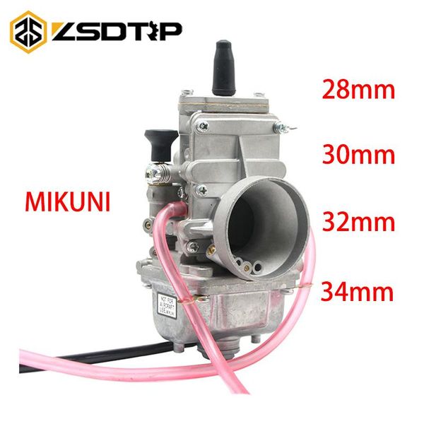 

flat valve mikuni tm28 tm30 tm32 tm34 tm38 28/30/32/34mm quad vent carburetor carb for 150cc - 350cc motorcycle scooter fuel system