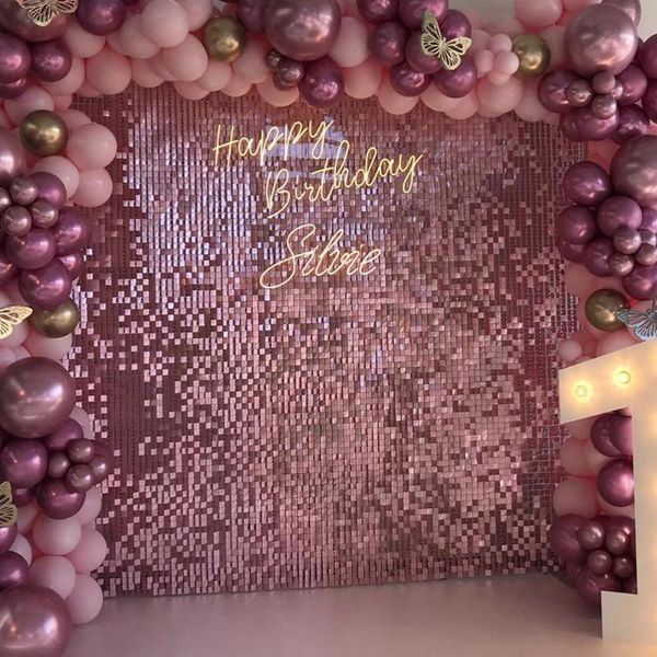 

party decoration shimmer wall sequin panel lavender event baby shower backdrop po booth prop gender reveal clear grid wedding