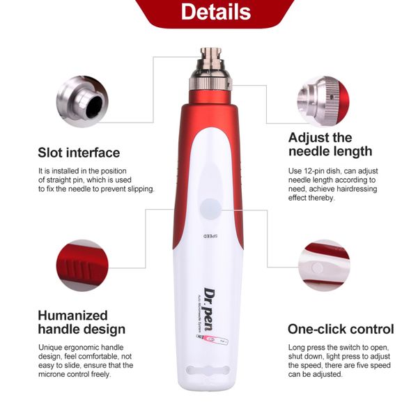 

dr pen n2w electric microneedle pen wireless machine derma system therapy professional wrinkle scar removal needle cartridge per