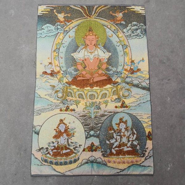 

other arts and crafts tibetan buddha statue thangka longevity portrait of happy