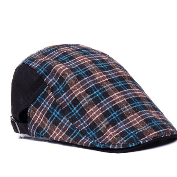 

summer sun protection duck tongue beret for men, Blue;gray