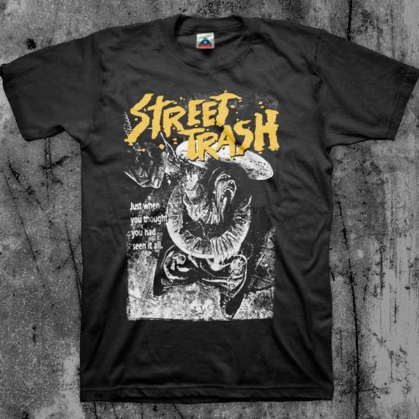 

street trash (1987) movie t shirt men's t-shirts, White;black