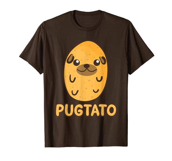 

pugtato shirt | cool awesome pug dog breed t-shirt gift, White;black