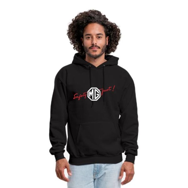 

men's hoodies & sweatshirts 1971 mg midget mkiii hoodie men fleece fitness tracksuit, Black