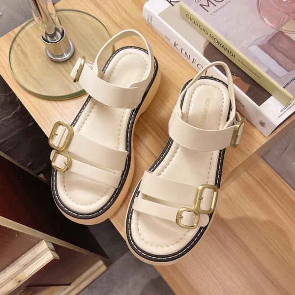 

sandals 2021 women's summer fashion platform shoes comfortable and versatile, Black
