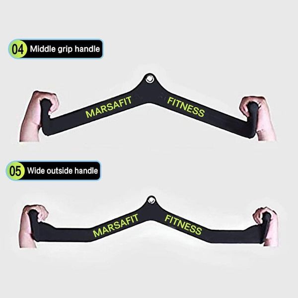 

accessories home gym fitness rowing t-bar v-bar pulley cable machine attachments,back strength training handle grips