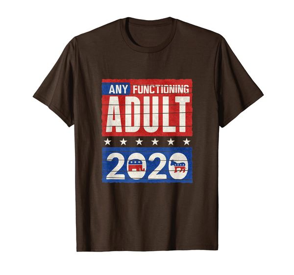 

funny election 2020 any functioning t shirt t-shirt, White;black