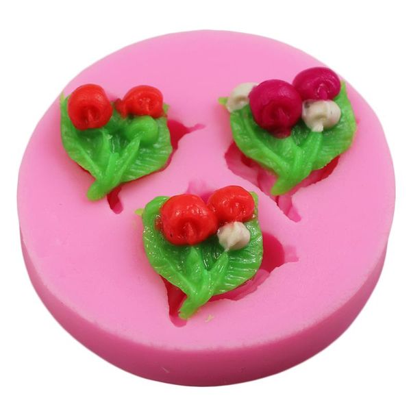 

cake tools diy cherry shape plunger cutter mold plastic biscuit cookie mould pastry stamp modelling tool gift