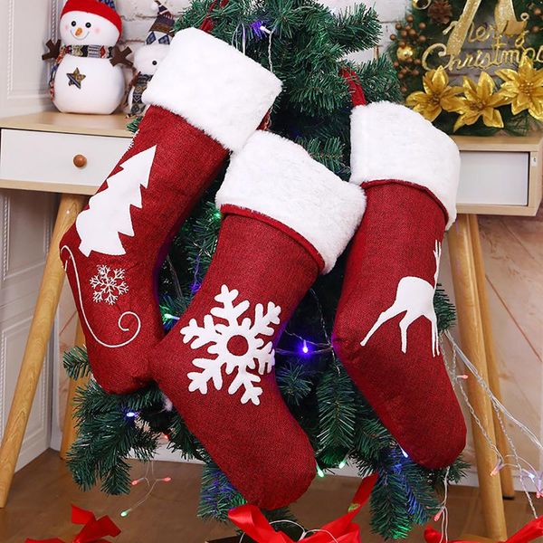 

Christmas Decorations Gnome Stockings, 3d Plush Swedish Stocking Fireplace Hanging Stockings Gift Bags For Xmas Holiday Decoration