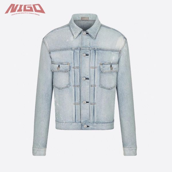 

men's vests nigo denim jacket coat #nigo7786, Black;white