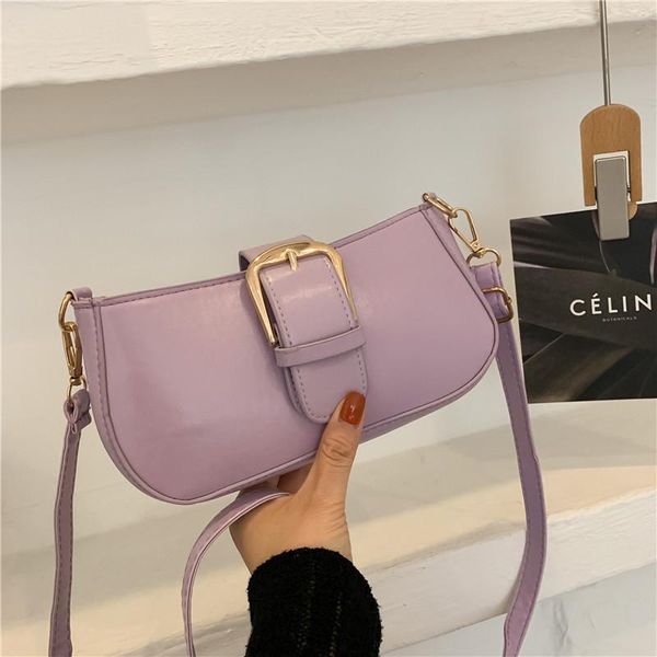 

evening bags trendy simple texture small women's pure color all-match crossbody single bag shoulder