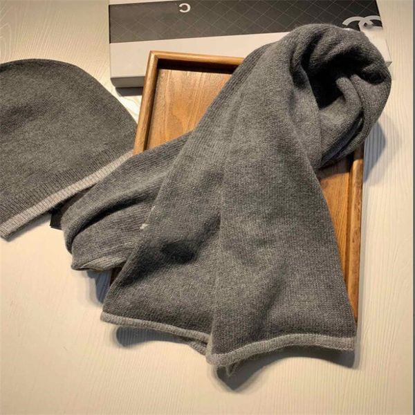

warm in winter solid color westernized hat scarf warm and thickened, Blue;gray