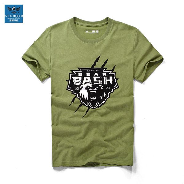 

fashion t-shirt casual loose men's short sleeve summer personalized printed round neck, White;black