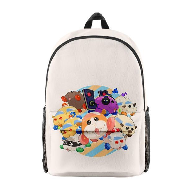 

backpack pui 3d digital color printing oxford cloth trend fashion large capacity
