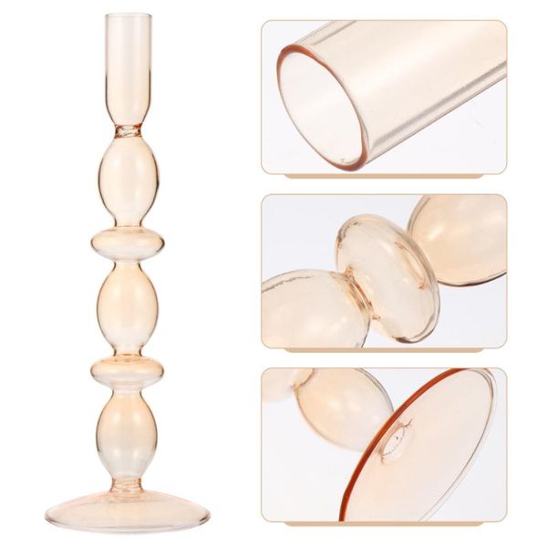 

candle holders 1 pc retro holder glass home candlelight dinner candlestick