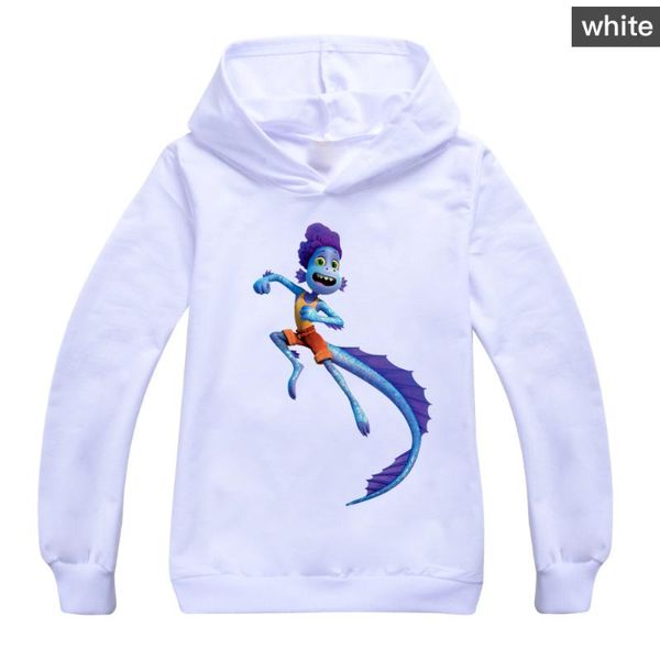 

hoodies & sweatshirts kids girls sweatshirt autumn boys fish monster luca long sleeve hoodie t-shirt teens children's clothing 2-16y, Black