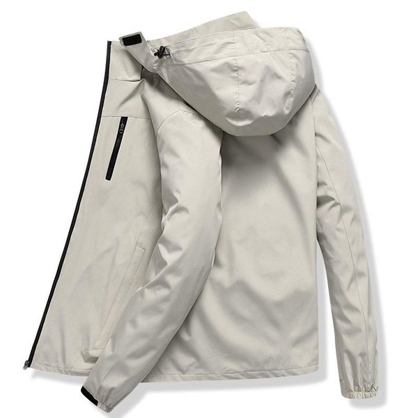 

men's windbreaker jacket spring autumn casual breathable hooded coats tourism mountain waterproof trekking plus size 7xl jackets, Black;brown