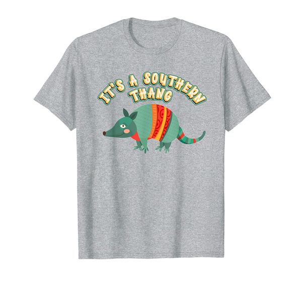 

funny armadillo tee it's a southern thang, White;black