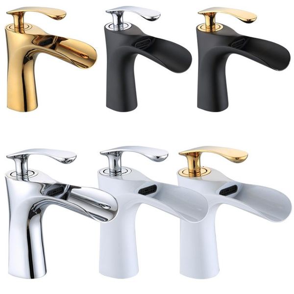 

cross border all copper diamond gold basin and cold white single hole simple titanium black faucet bathroom sink faucets