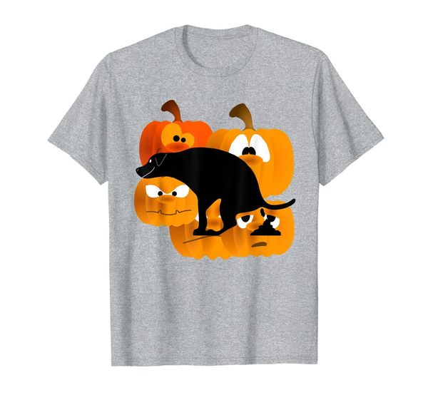 

pumpkin pooping dog t-shirt, White;black