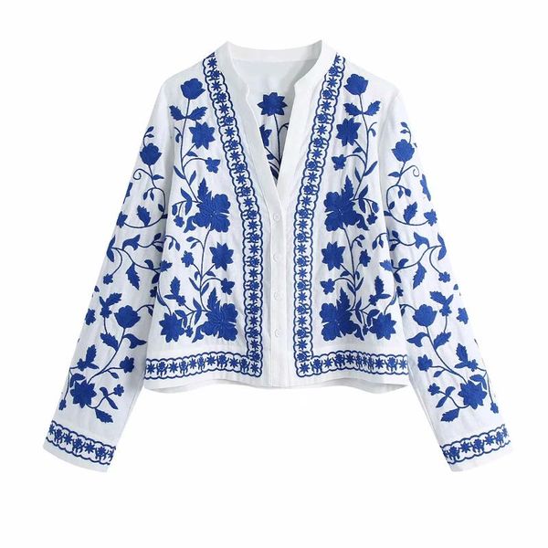 

women's polos elegant deepÂ v polyester longÂ sleeve regular length outerwears dlwt016, White