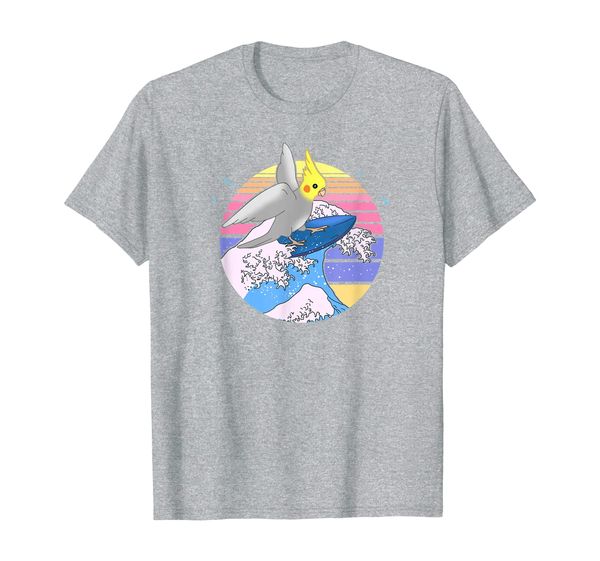 

Funny Cute Birb Parrot Doodle, Aesthetic Surfing Cockatiel T-Shirt, Mainly pictures