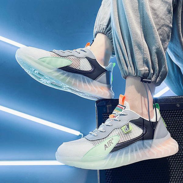 

2021 spring designer shoes men's coconut breathable popcorn bottom sports meshtraining sneakers