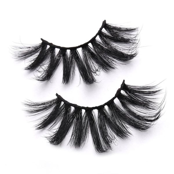 

false eyelashes wholesales natural 6d faux mink lashes bulk with custom box wispy 8d pack short