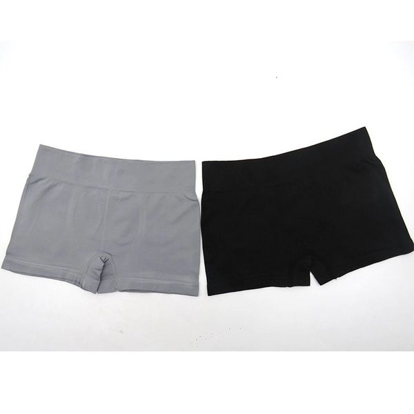 

high men's boxers with elastic seamless polyester 6cm belt sport pants, Black;white