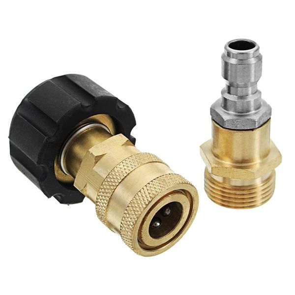 

water gun & snow foam lance high pressure washer washing machine m22 threaded nozzle quick connect connector head