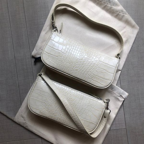 

design trendy handbags style chaokendou same crocodile pattern armpit stick bag leather portable one shoulder small span bag girl