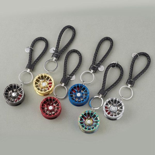 

keychains car wheel hub key ring keychain pendant brakes metal zinc alloy, Silver