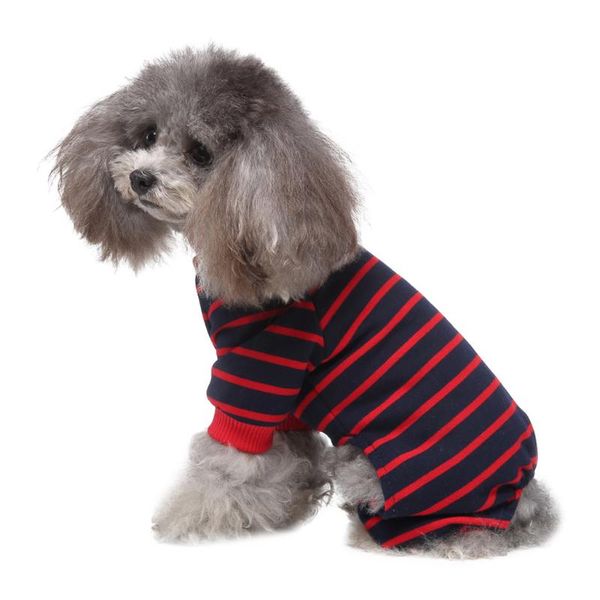 

dog apparel 2021 striped clothes summer pet vest for dogs costume chihuahua t-shirts shirt puppy pets clothing