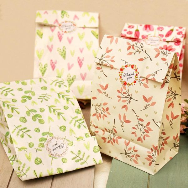 

12pcs flower paper envelopes wedding party decoration gift bags with thank you stickers creative packing
