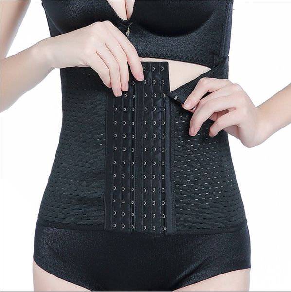 

abdominal band waist trainer shapers tummy shaper slimming belt sports closed breathable and hollow corset body shaping 6-breasted ventilati