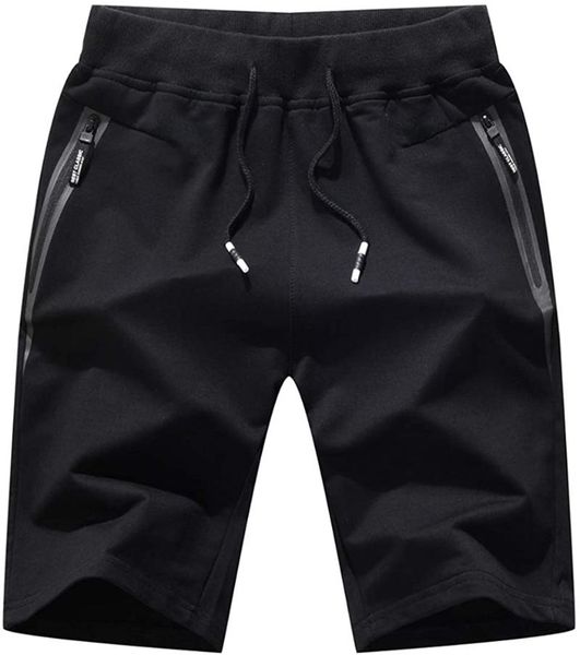 

men's shorts mens casual sports with elasticated waist zip pockets, White;black