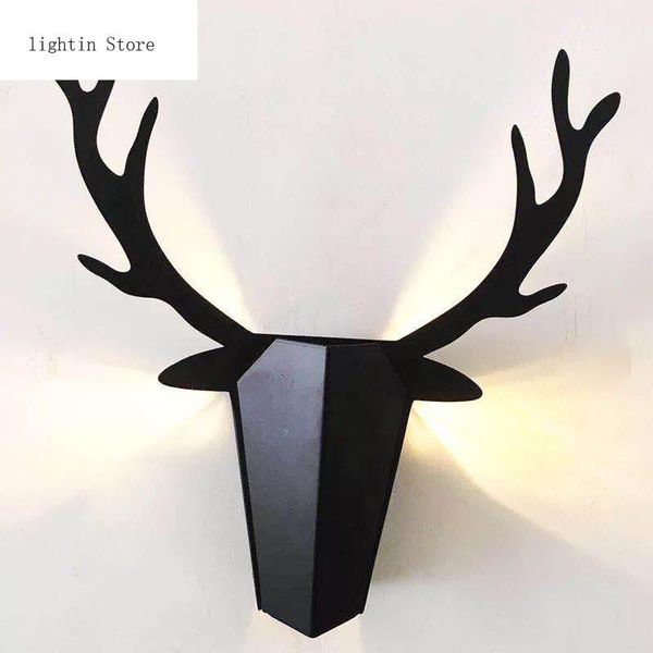 

wall lamps modern creative lamp led nordic wrought iron antler living room bedroom bedside bar cafe decoration