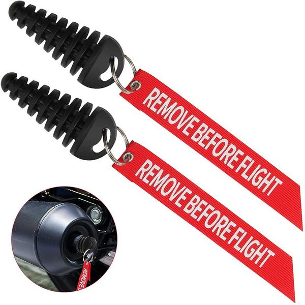 

keychains 2 pcs coitak muffler exhaust wash plug 0.6"-1.5" for motorcycle bike stroke rubber 0.6"- 1.5", Silver