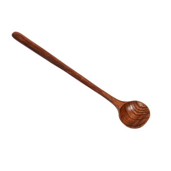 

spoons japanese style tableware kitchen tools long handle wood spoon lightweight soup porridge easy clean practical multifunctional