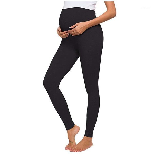

women's leggings legging outfits women solid pants color pregnant high stretch bodybuilding exercise work-out, Black