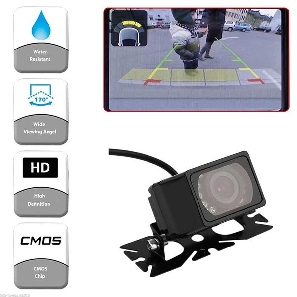 

car rear view cameras& parking sensors reversing camera hd night vision ir waterproof universal backup reverse