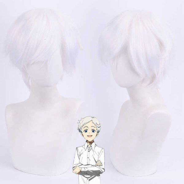 

master santa da cosplay wig agreed neverland norman anti warped white, Black