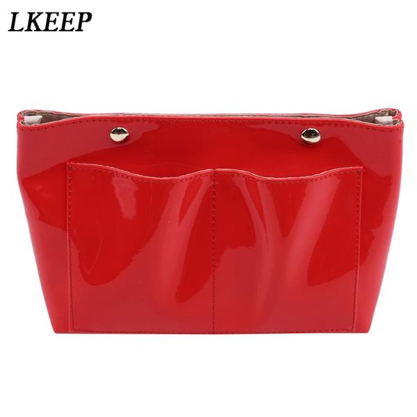 

portable travel storage toiletry bag ladies large capacity makeup women clutch solid color pvc cosmetic pockets bags & cases