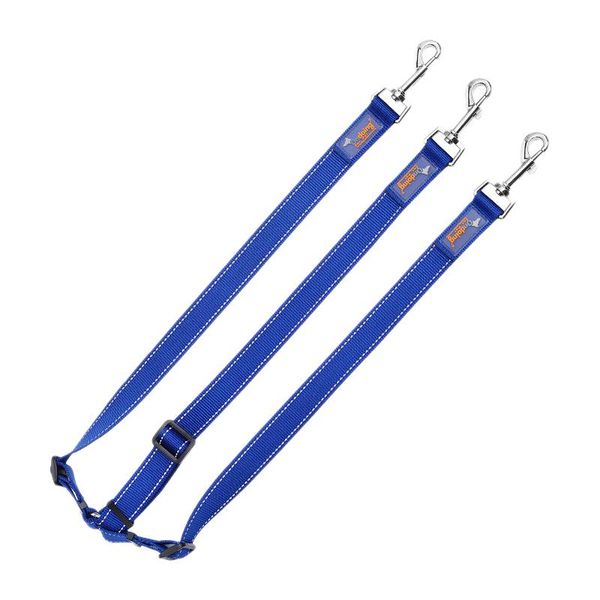 

dog collars & leashes pet three-head traction rope cat reflective nylon 50x1cm