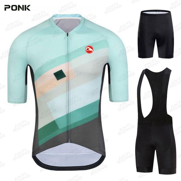 

racing sets men cycling jersey 2021 pro team gobikeful summer clothing quick drying set sport mtb bicycle bike uniform, Black;blue
