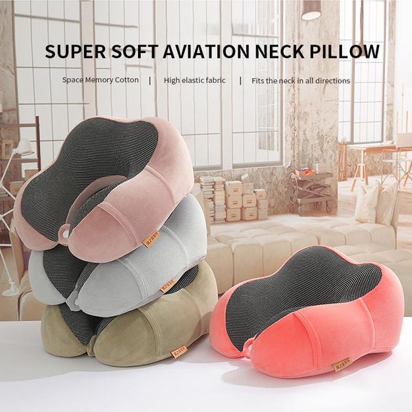 

pillow neck pillows round head memory foam lunch break flight travel protection cervical spine knitted velvet logo customization