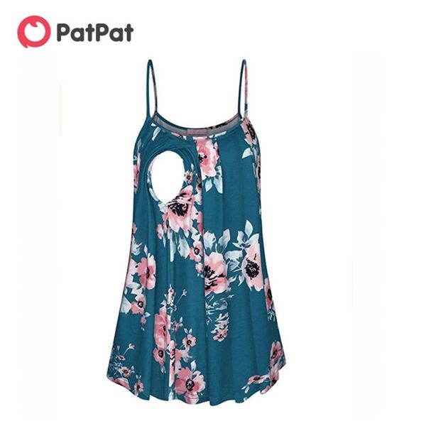 Verão Sassy Floral Impressão de Enfermagem Camisola Amamentação Saia Roupas Mães Mães 210528